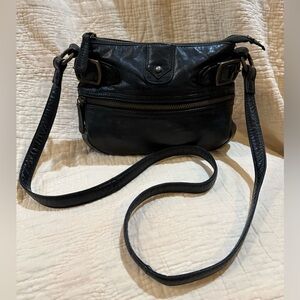 Latico Black leather crossbody
